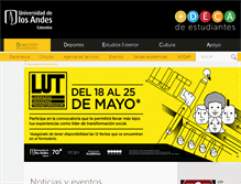 Tablet Screenshot of decanaturadeestudiantes.uniandes.edu.co