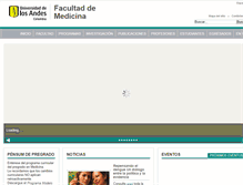 Tablet Screenshot of medicina.uniandes.edu.co