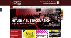 Desktop Screenshot of historia.uniandes.edu.co