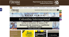Desktop Screenshot of c-politica.uniandes.edu.co