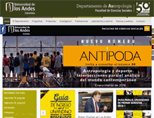 Tablet Screenshot of antropologia.uniandes.edu.co