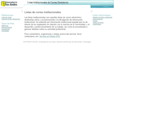 Tablet Screenshot of listasinstitucionales.uniandes.edu.co