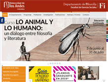 Tablet Screenshot of filosofia.uniandes.edu.co