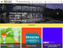 Tablet Screenshot of investigaciones.uniandes.edu.co