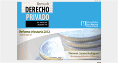 Desktop Screenshot of derechoprivado.uniandes.edu.co