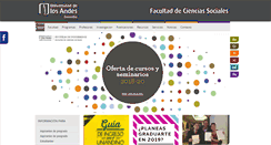 Desktop Screenshot of faciso.uniandes.edu.co