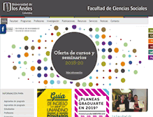 Tablet Screenshot of faciso.uniandes.edu.co