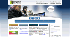 Desktop Screenshot of matriculas.uniandes.edu.co