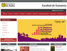 Tablet Screenshot of economia.uniandes.edu.co