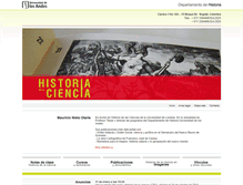 Tablet Screenshot of historiadelaciencia-mnieto.uniandes.edu.co