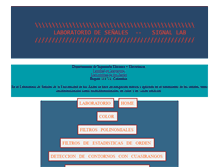 Tablet Screenshot of labsenales.uniandes.edu.co