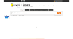 Desktop Screenshot of biblioteca.uniandes.edu.co