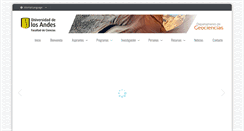 Desktop Screenshot of geociencias.uniandes.edu.co
