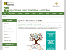 Tablet Screenshot of isfcolombia.uniandes.edu.co