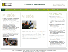 Tablet Screenshot of cec.uniandes.edu.co